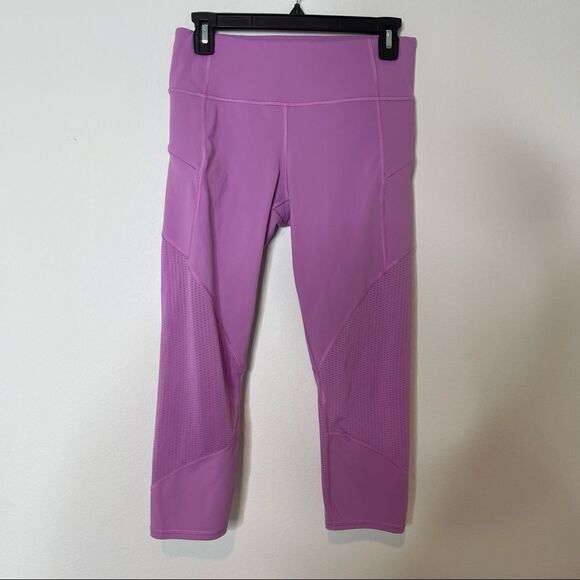 Athleta Magenta Purple Contender Leggings with Zip Pockets Size Small - Picture 1 of 4